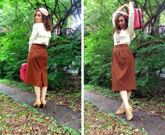 1940s vintage pencil skirt