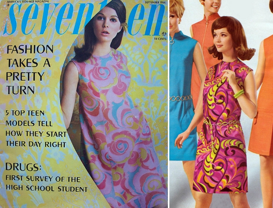 60s mod fashion abstract dresses