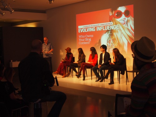 panel at independent fashion bloggers conference panel at independent fashion bloggers conference