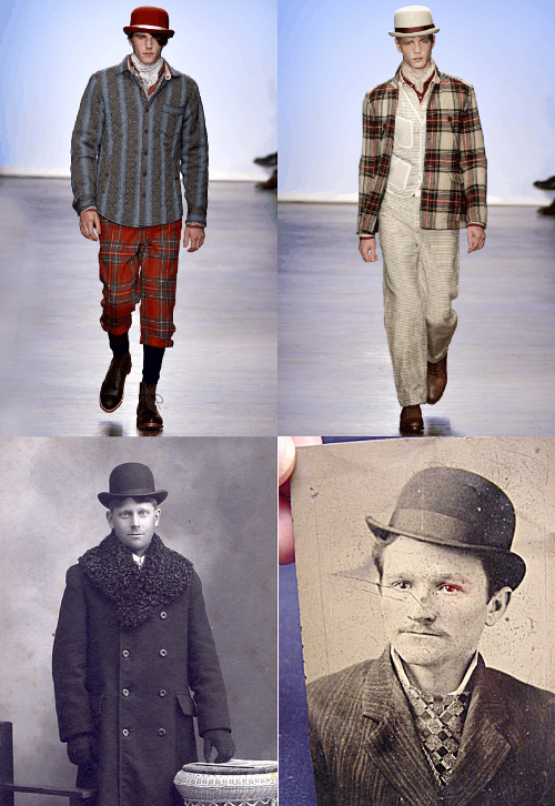fashion-week-vintage-style-inspiration-mens-bowler-hats fashion week vintage style inspiration picture