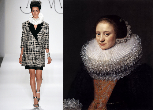 fashion-week-vintage-style-inspiration-victorian-ruff-collars fashion week vintage style inspiration picture