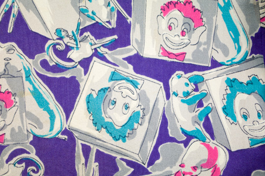 Novelty Print the novelty print of the 1940s vintage dress