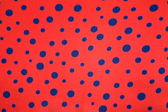1940s Polka Dot Print the polka dot print of a 1940s rayon dress