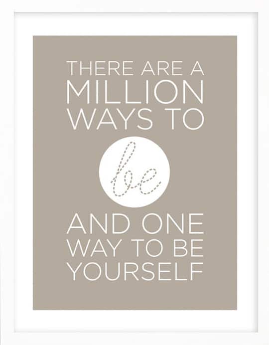 million-ways-to-be-etsy a million ways to be you poster on etsy