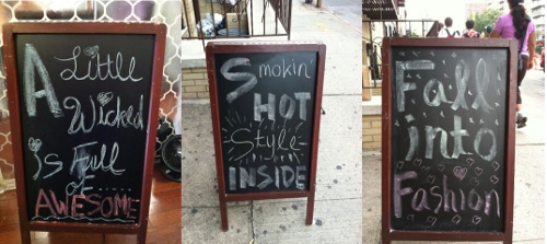 store-chalkboard-display vintage store chalkboard display